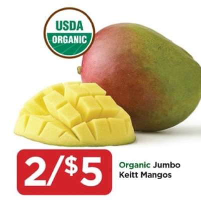 Organic Jumbo Keitt Mangos