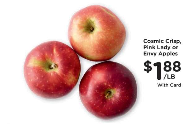 Cosmic Crisp, Pink Lady or Envy Apples