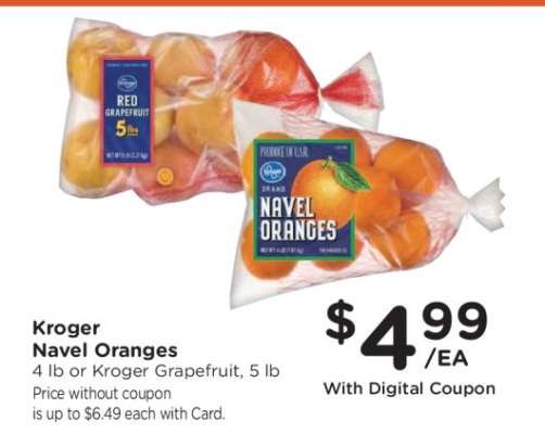 Kroger Navel Oranges