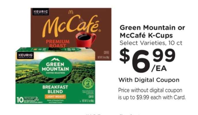 Green Mountain or McCafé K-Cups