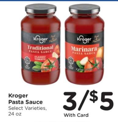 Kroger Pasta Sauce