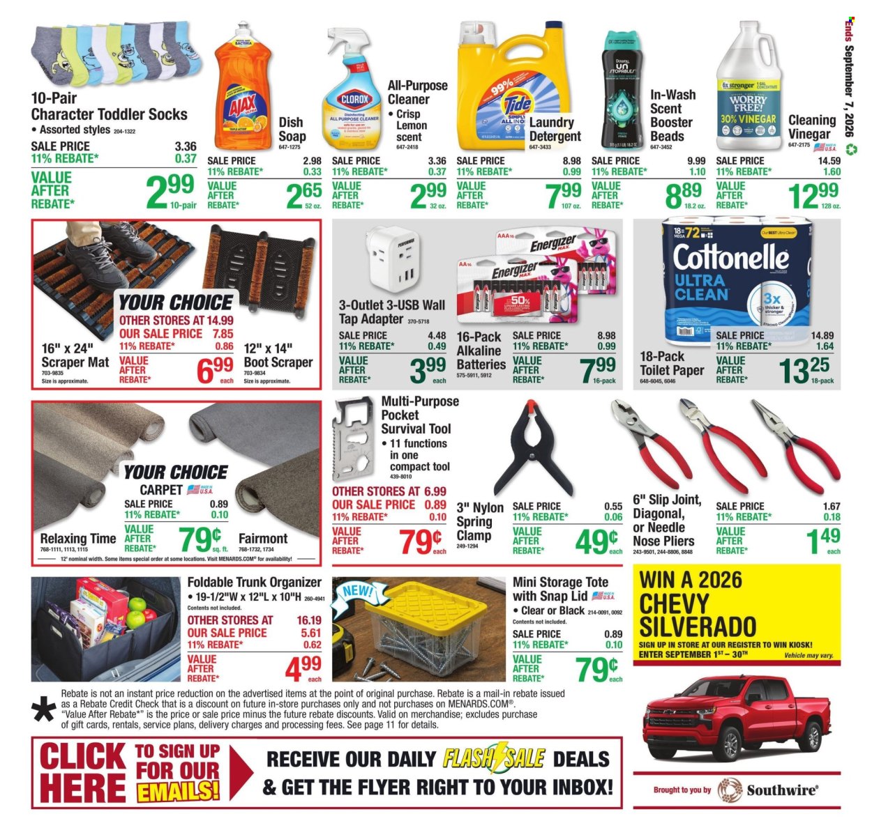 Menards ad - 08/27/2026 - 09/07/2026. Page 20