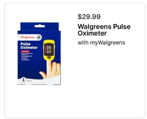 Walgreens Pulse Oximeter