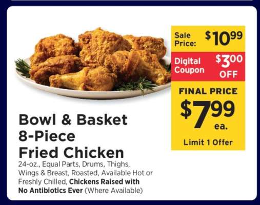 Bowl & Basket 8-Piece Fried Chicken