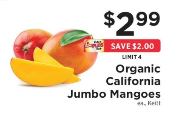 Organic California Jumbo Mangoes
