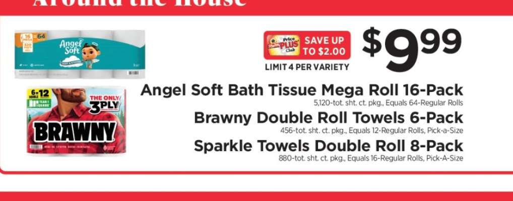 Angel Soft Bath Tissue Mega Roll 16-Pack