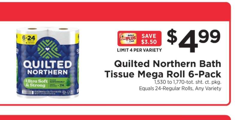 Quilted Northern Bath Tissue Mega Roll 6-Pack