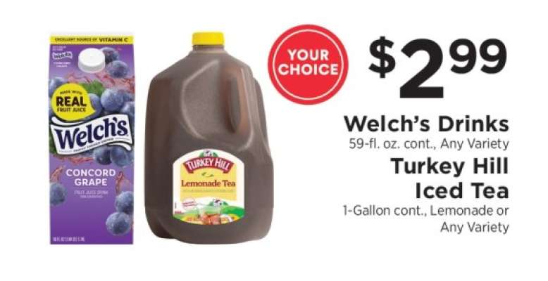Welch’s Drinks / Turkey Hill Iced Tea