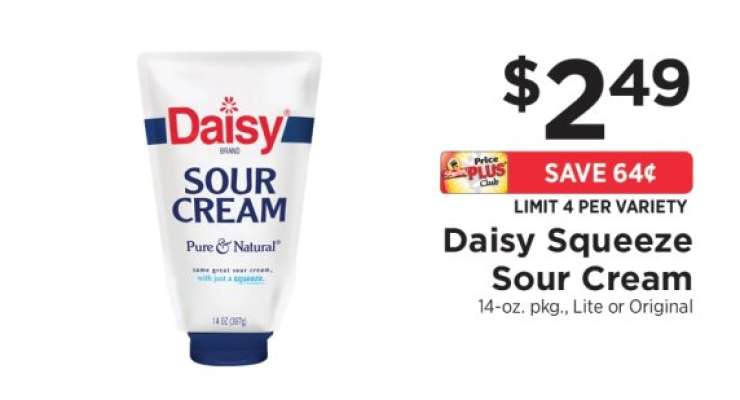 Daisy Squeeze Sour Cream