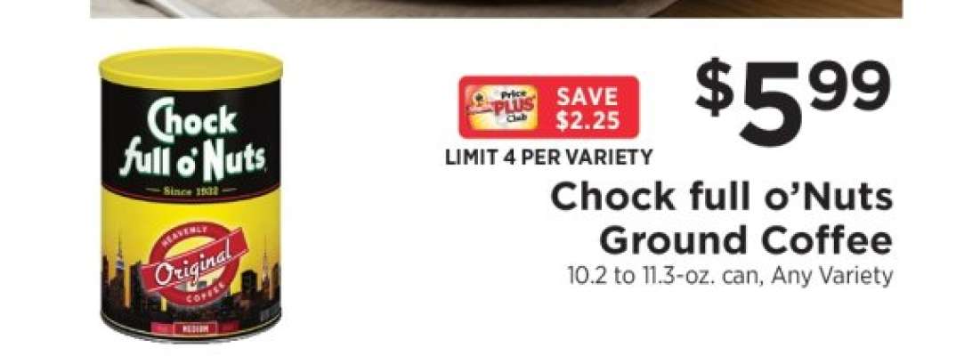 Chock full O'Nuts Ground Coffee