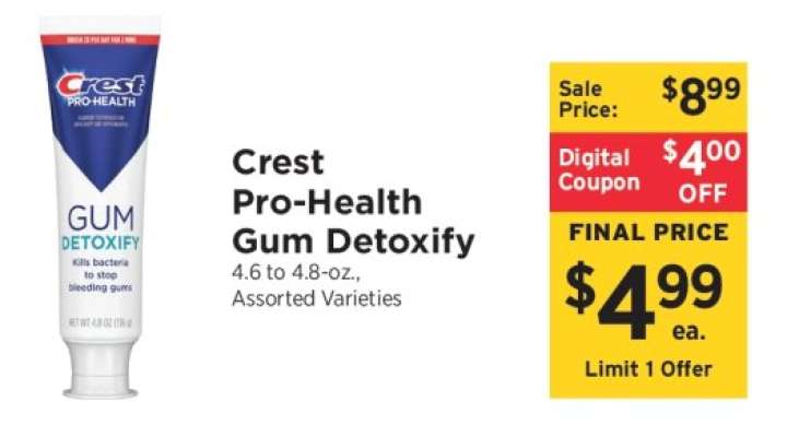 Crest Pro Health Gum Detoxify