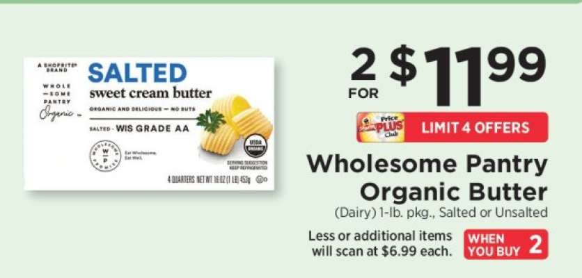 Wholesome Pantry Organic Butter