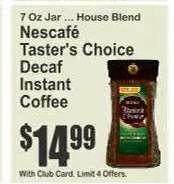Nescafé Taster's Choice Decaf Instant Coffee