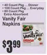 Vanity Fair Napkins