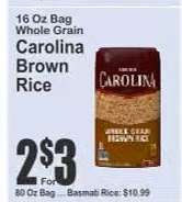 Carolina Brown Rice