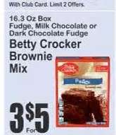 Betty Crocker Brownie Mix