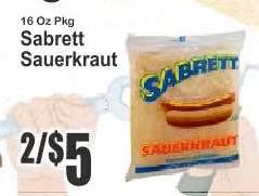 Sabrett Sauerkraut
