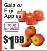 Gala or Fuji Apples