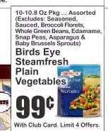 Birds Eye Steamfresh Plain Vegetables