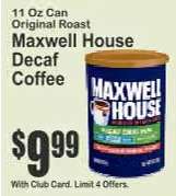 Maxwell House Decaf Coffee