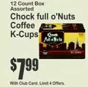 Chock full o'Nuts Coffee K-Cups