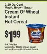Cream Of Wheat Instant Hot Cereal