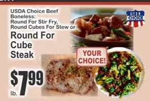 USDA Choice Beef Boneless