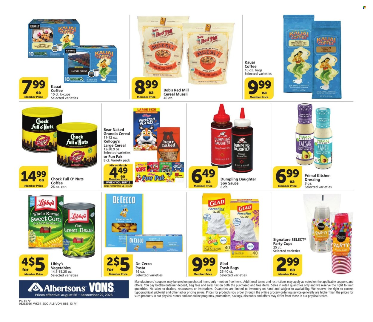 Albertsons ad - 08/26/2026 - 09/22/2026. Page 13