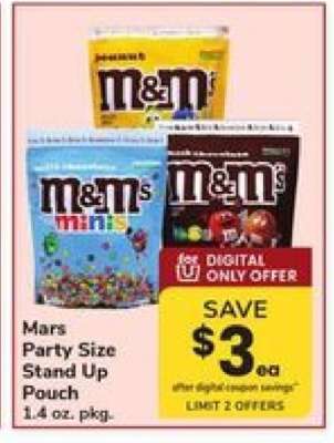 Mars Party Size Stand Up Pouch