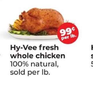 Hy-Vee fresh whole chicken