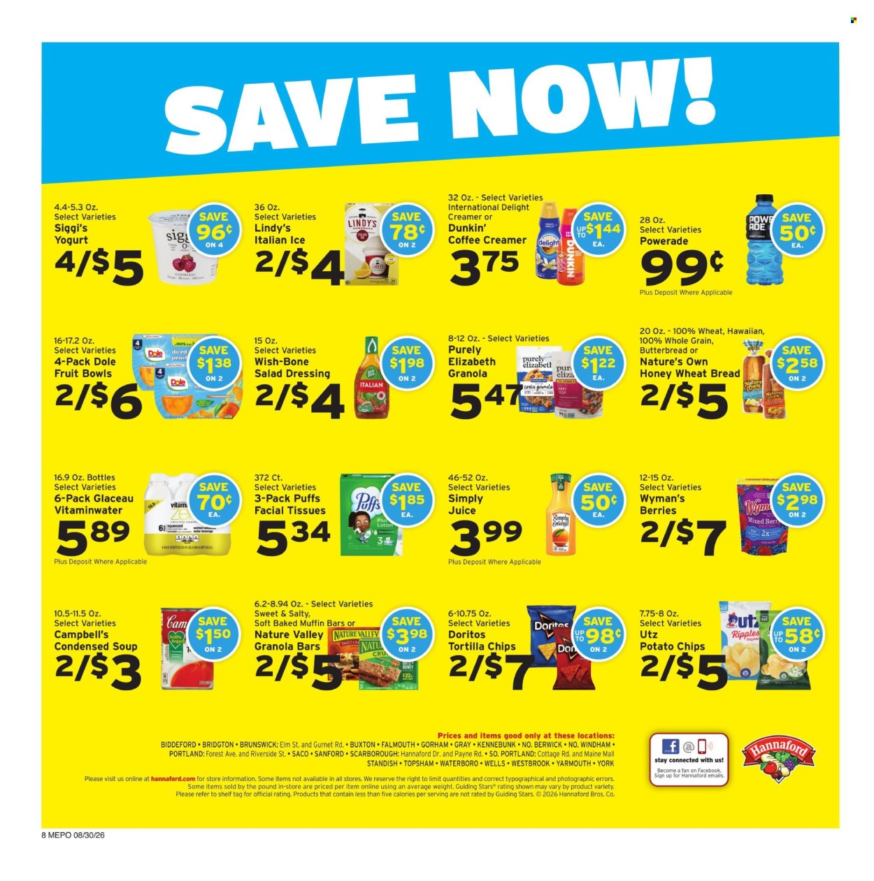 Hannaford ad - 08/30/2026 - 09/05/2026. Page 8