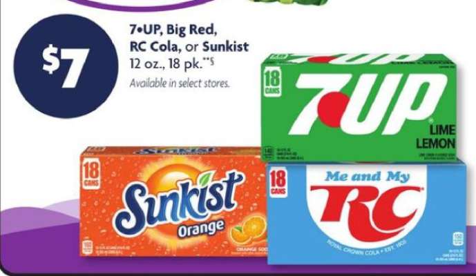 7UP, Big Red, RC Cola, or Sunkist