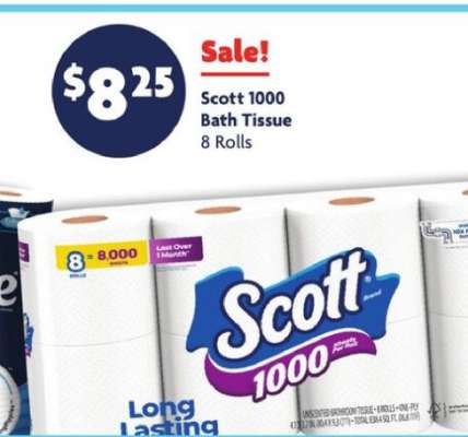 Scott 1000 Bath Tissue*