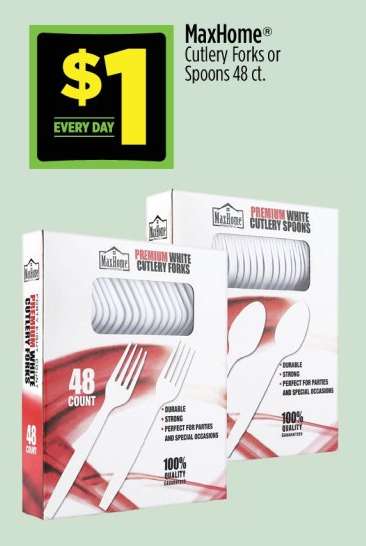 MaxHome® Cutlery Forks or Spoons 48 ct.
