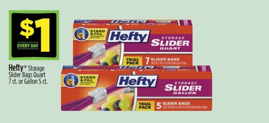 Hefty Storage Slider Bags