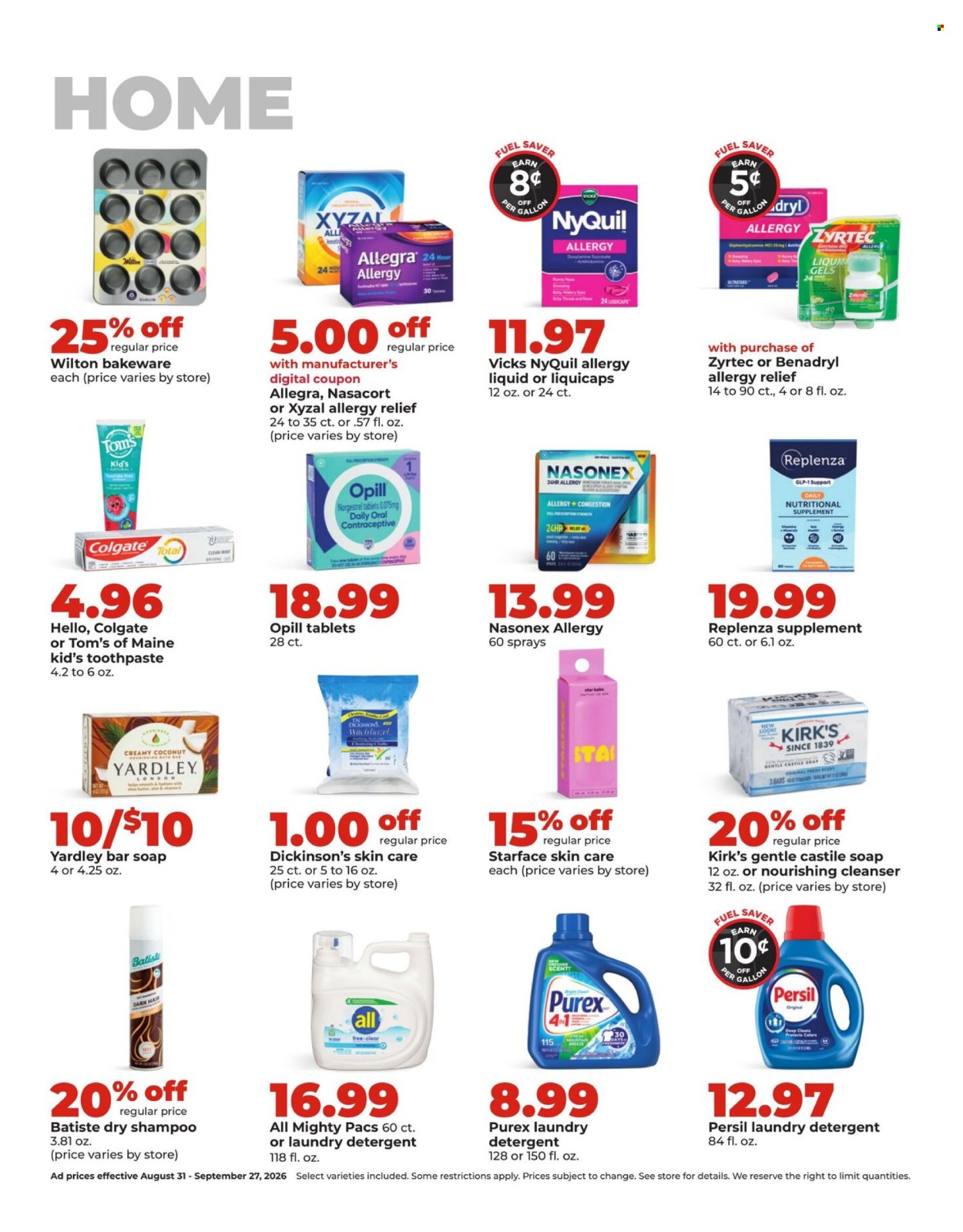 Hy-Vee ad - 08/31/2026 - 09/27/2026. Page 27