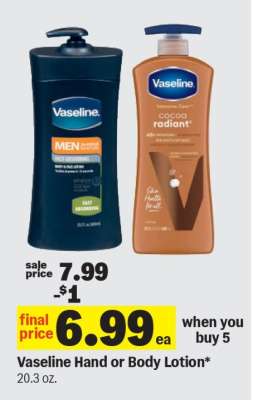 Vaseline Hand or Body Lotion*