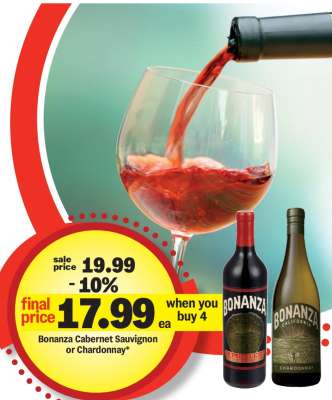 Bonanza Cabernet Sauvignon or Chardonnay