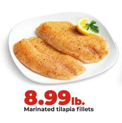 Marinated tilapia fillets