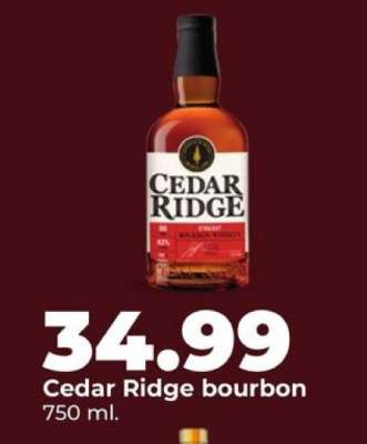 Cedar Ridge bourbon
