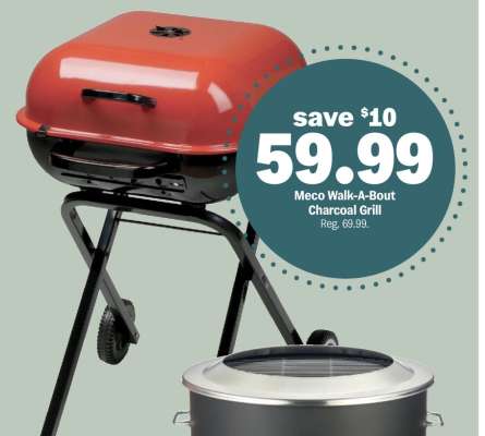 Meco Walk-A-Bout Charcoal Grill