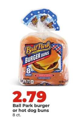 Ball Park burger or hot dog buns