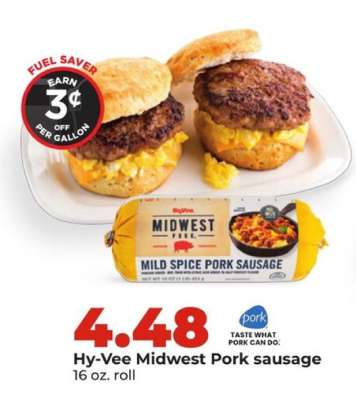 Hy-Vee Midwest Pork sausage