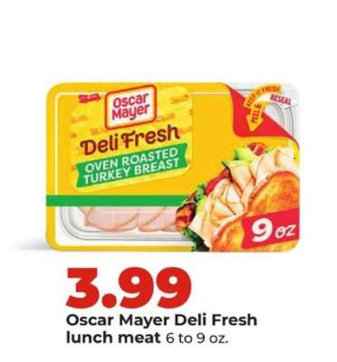 Oscar Mayer Deli Fresh Lunch Meat