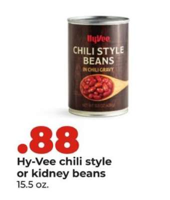 Hy-Vee chili style or kidney beans