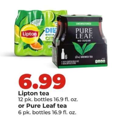 Lipton tea or Pure Leaf tea