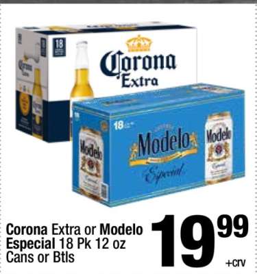 Corona Extra or Modelo Especial