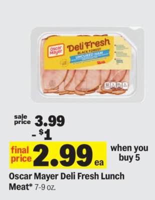 Oscar Mayer Deli Fresh Lunch Meat