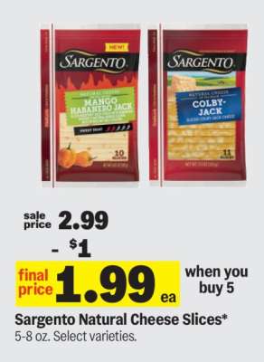 Sargento Natural Cheese Slices