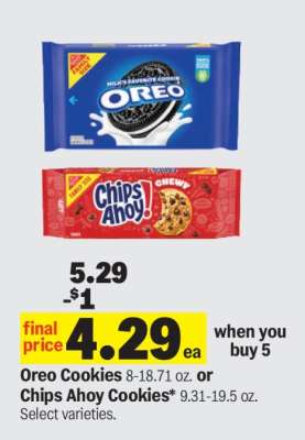 Oreo Cookies or Chips Ahoy! Cookies